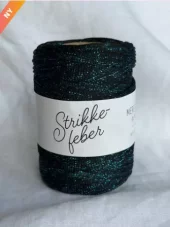 MERE SNOR GLITTER - Sort og Turkis 13