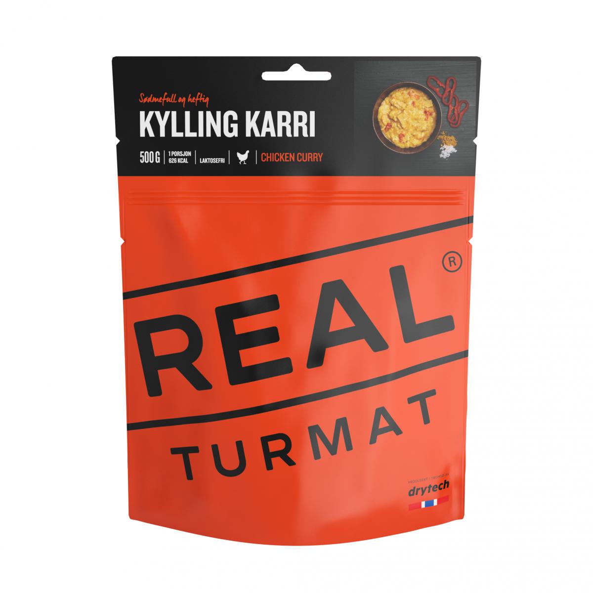 Real Turmat, Kylling Karri 500g, Turmat
