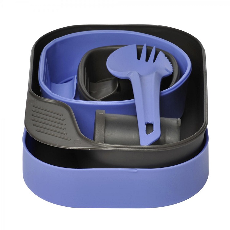 Wildo, Tallrikslåda Original Kompl. Blåbær/Grå, Spisesett