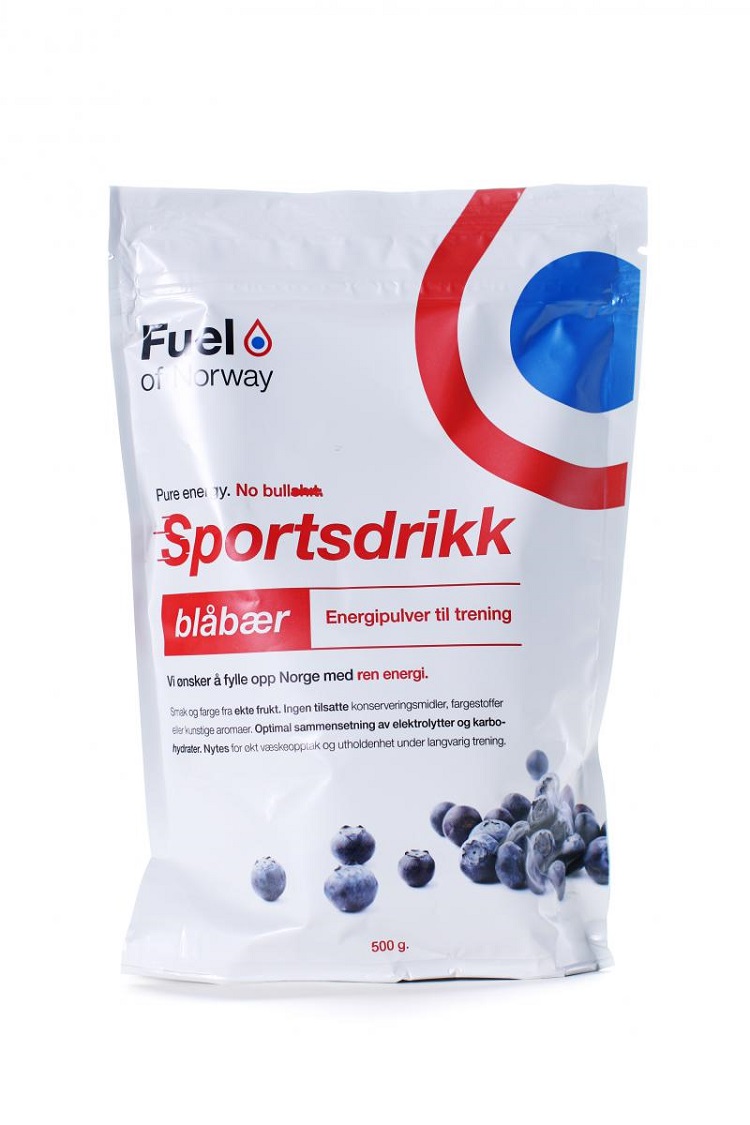 Fuel of Norway, Sportsdrikke 0,5kg Blåbær