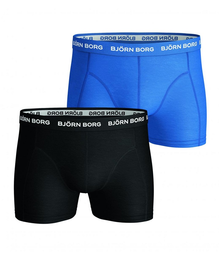 Bjørn Borg, 2pk Shorts Essential Sammy, Black/Blue