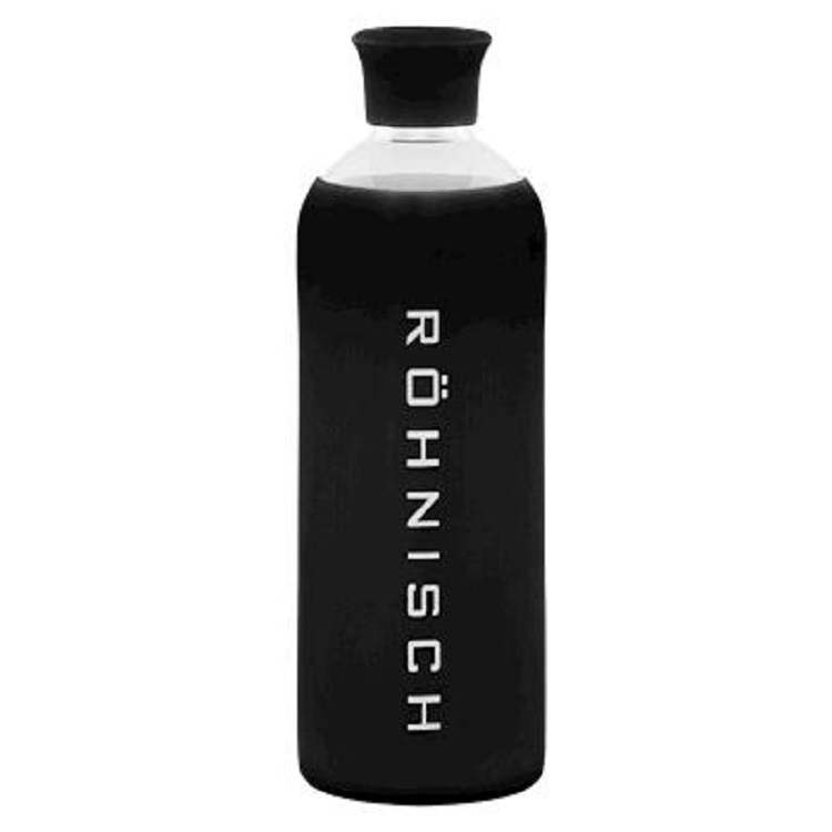 Röhnisch, Glass Water Bottle, Black, Flaske