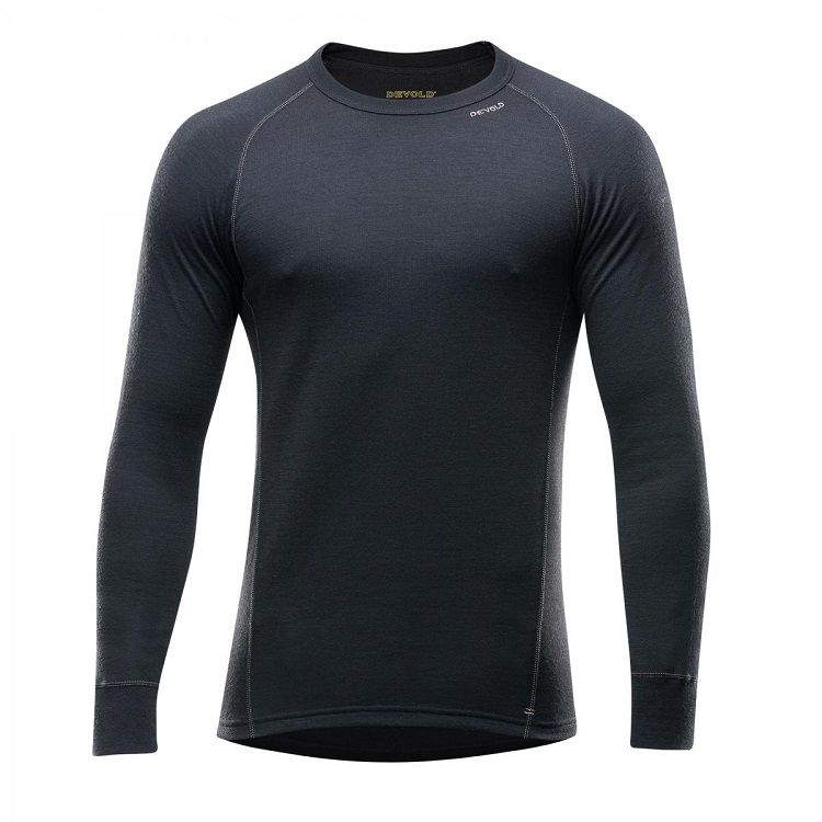 Devold, Duo Active Man Shirt, Black, Ulltrøye