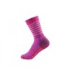 Devold, Multi Medium Kid Sock No-Slip, Fuchsia Stripe, Ullsokker