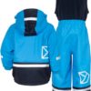 Didriksons, Boardman Kids Set, Sharp Blue, Regnsett m/fleece