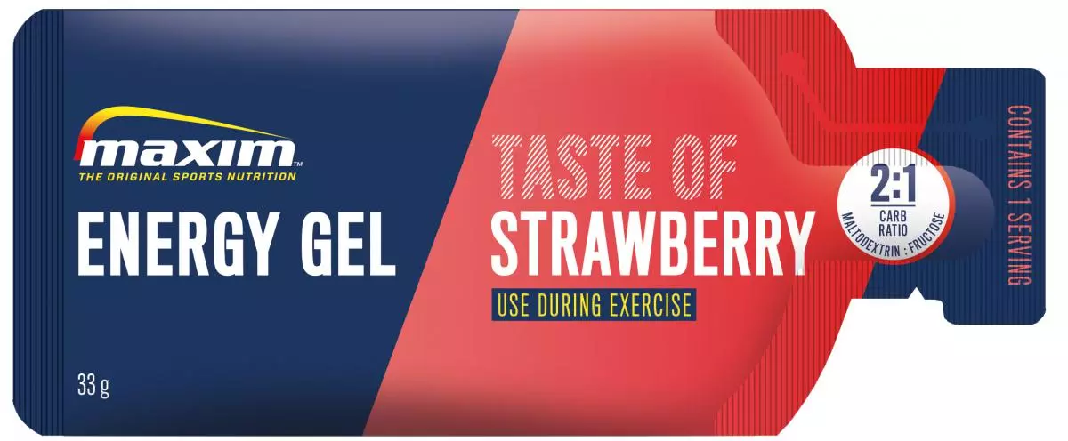 Maxim, Instant Energy gel 33g, Strawberry