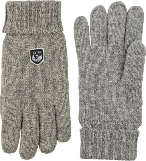 Hestra, Basic Wool Glove, Grå, Hansker