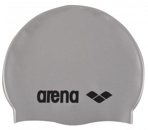 Arena, Classic Silicone Jr, Silver/Black, Badehette
