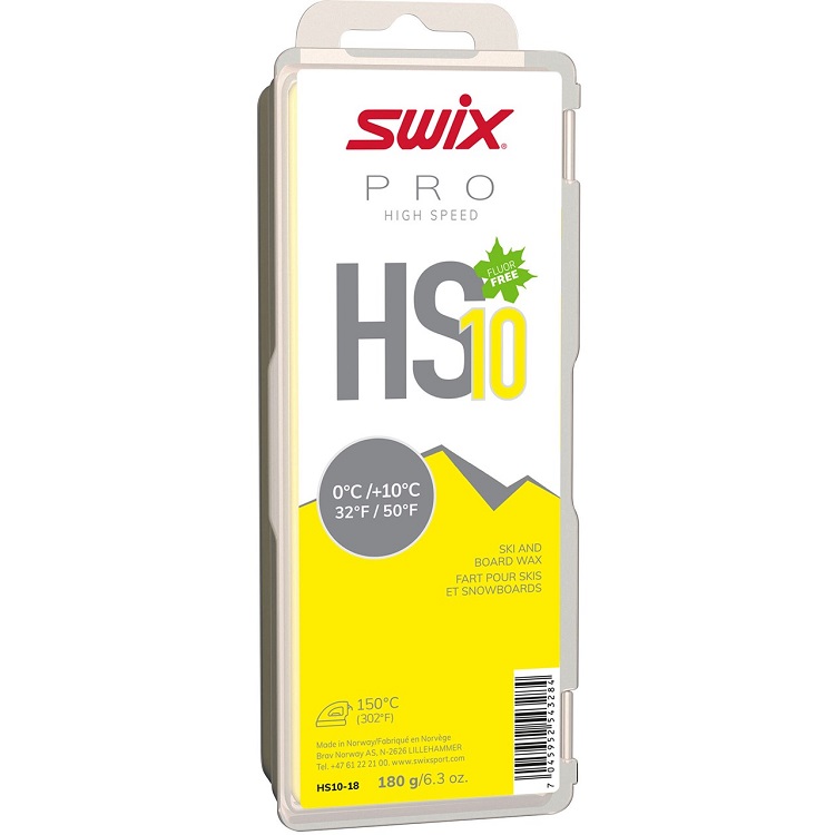 Swix, HS10 Yellow, 0°C/+10°C, 180g, Glider