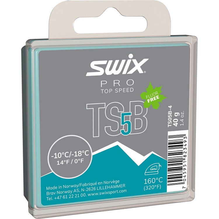 Swix, TS5 Black, -10 °C/-18°C, 40g, Glider