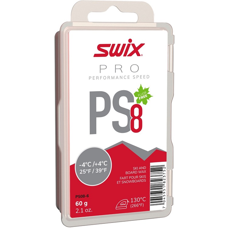 Swix, PS8 Red, -4°C/+4°C, 60g