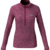 Under Armour, Tech 1/2 Zip - Twist, Black Rose, Genser