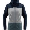 Haglöfs, ROC Flash Mid Hood Women, Tarn Blue/Concrete, Fleecejakke