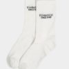 Röhnisch, 2-Pack Logo Socks, White, 2pk sokker