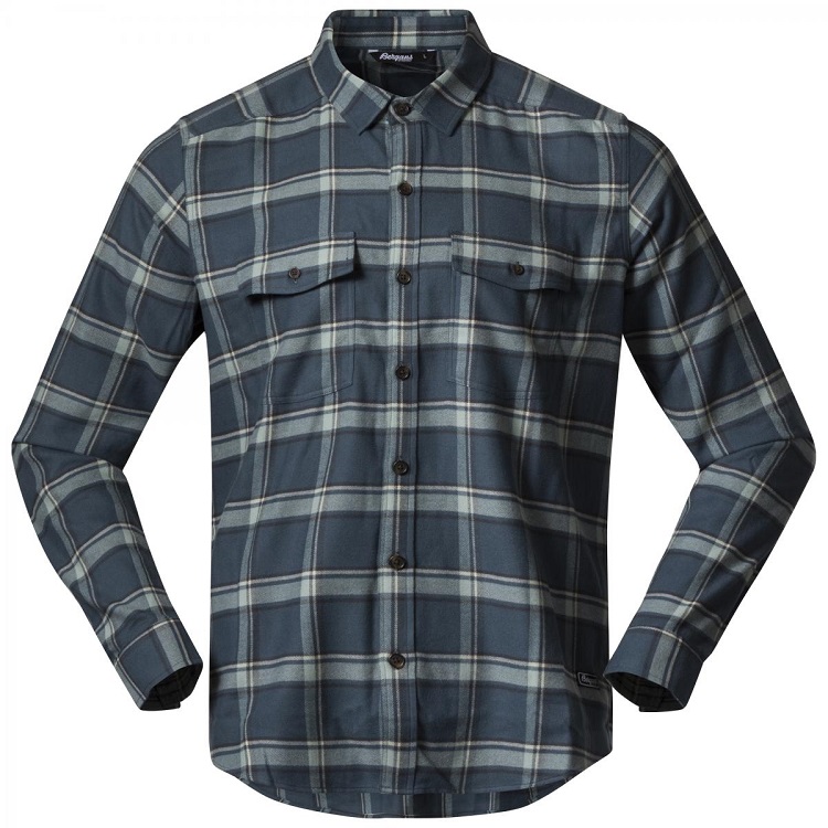 Bergans, Tovdal Shirt, Orion Blue/Misty Forest Check, Skjorte