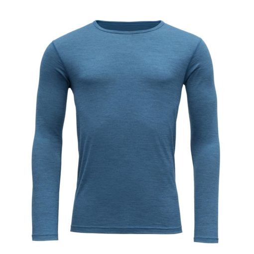 Devold, Breeze Man Shirt, Blue Melange, Ulltrøye