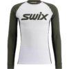 Swix, Racex Classic Long Sleeve M, Bright White/Olive, Genser