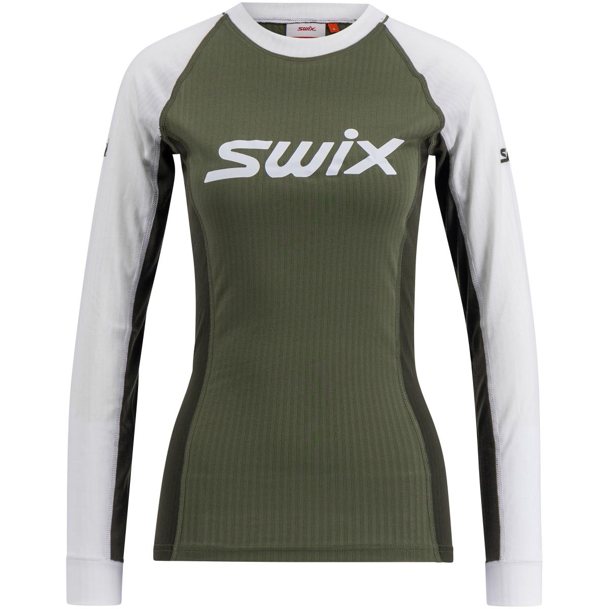 Swix, Racex Classic Long Sleeve W, Olive/Bright White, Genser