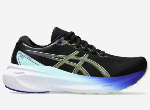 Asics, Gel-Kayano 30 W, Black/Glow Yellow, Joggesko