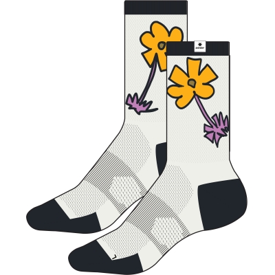 SAYSKY, Flower High Combat Socks, White, Sokker