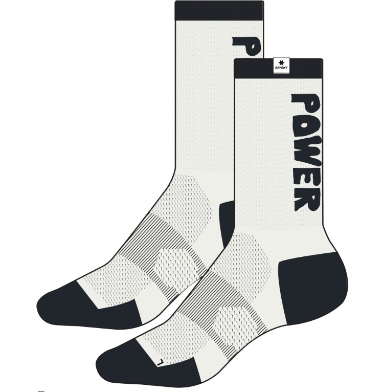 SAYSKY, Flower High Combat Socks, White, Sokker