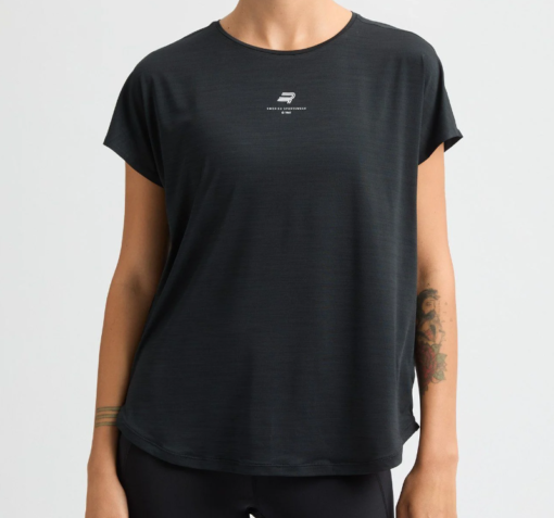 Röhnisch, Motion Loose Tee, Black, T-skjorte