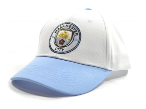 Man City, Baseball Caps Contrast "hvit/lys blå"