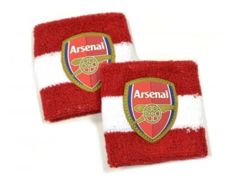 Arsenal, Cotton Wristbands Red White, Svettebånd