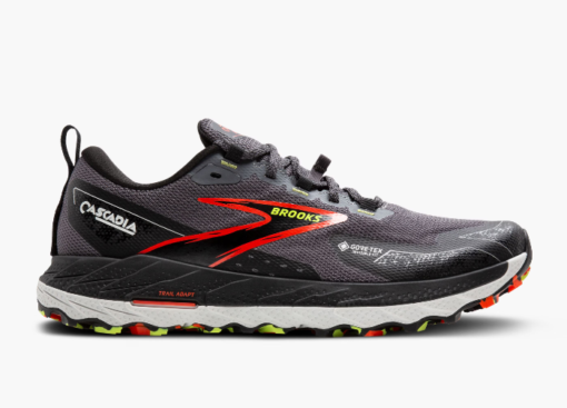 Brooks, Cascadia 18 Gtx, Blackened Pearl/Black/Tomato, Joggesko