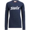 Swix, Racex Classic Long Sleeve Jr, Dark Navy/Bright White, Genser