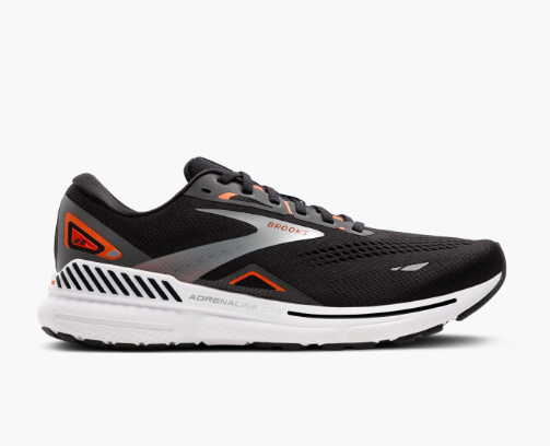 Brooks, Adrenaline Gts 23, Black/Mandarin Red/Silver, Joggesko