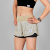 SAYSKY, Paisley 2 In 1 Pace Shorts 3", Beige Paisley AOP, Shorts