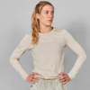 SAYSKY W, Statement Pace Long Sleeve, Beige Melange, Genser