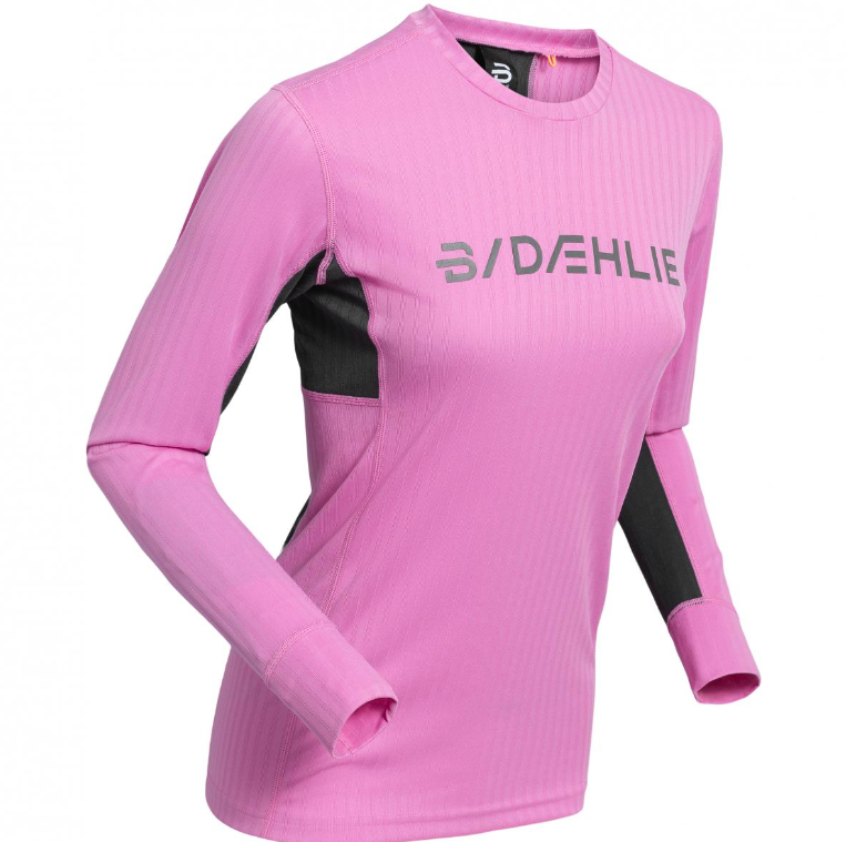 Dæhlie, Training Tech Long Sleeve Wmn, Super Pink, Genser