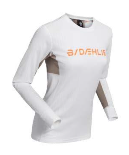 Dæhlie, Training Tech Long Sleeve Wmn, Snow White, Genser