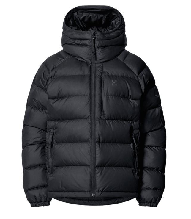 Haglöfs, Rosson Down Hood Women, True Black, Jakke