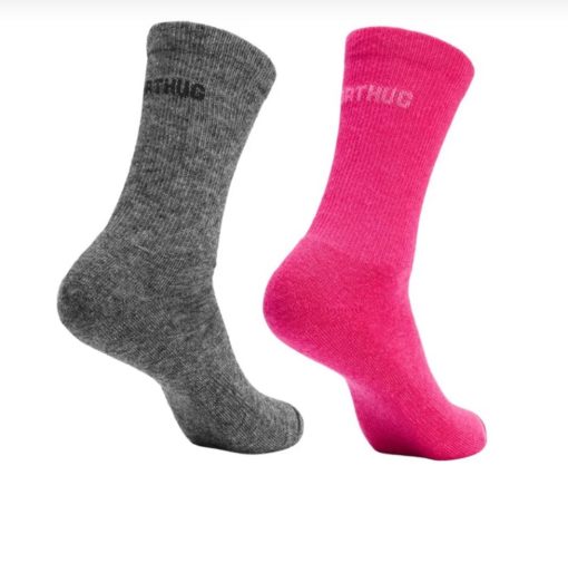 Northug, Hovden 2pk Wool Sock, Fuchsia Pink, Ullsokker