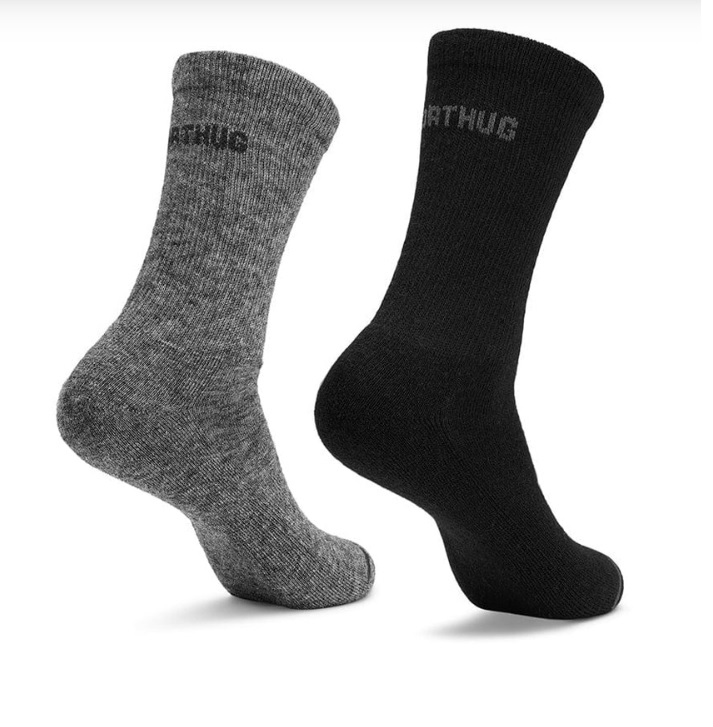 Northug, Hovden 2pk Wool Sock Jr, Black, Ullsokker