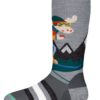 Smartwool, Kids´ Wintersport Full Cushion Mountain Moose Pattern Otc Socks, Ullsokk