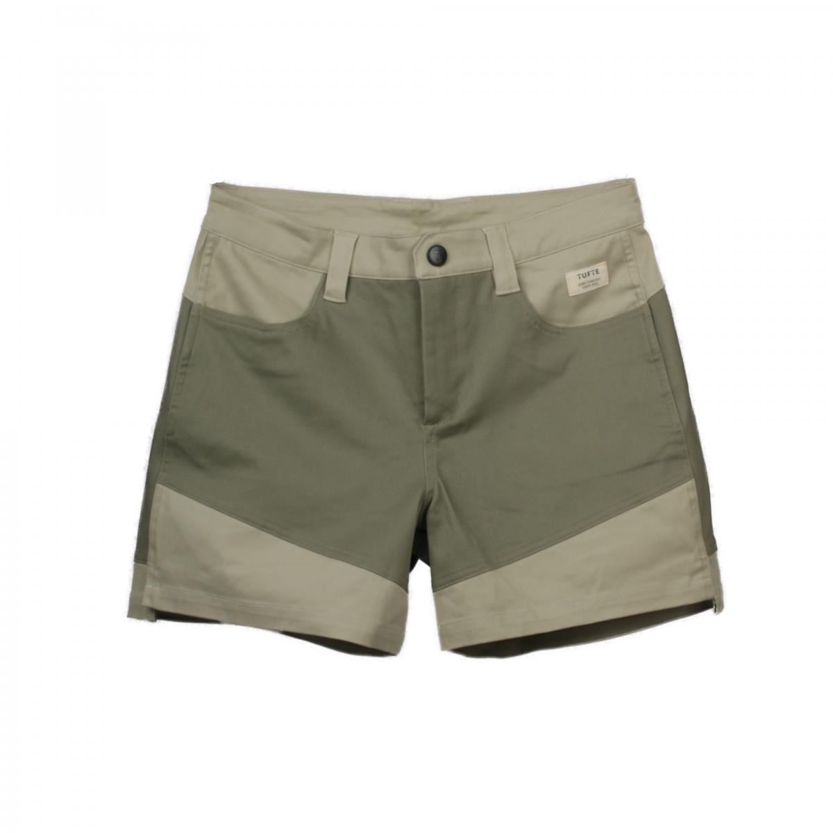Tufte Wear, W Hazel Leisure Shorts, Vetiver/Gray Pinstripe, Shorts