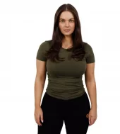 Tufte Wear, W SoftBoost Crew Tee, Olive Night, T-skjorte