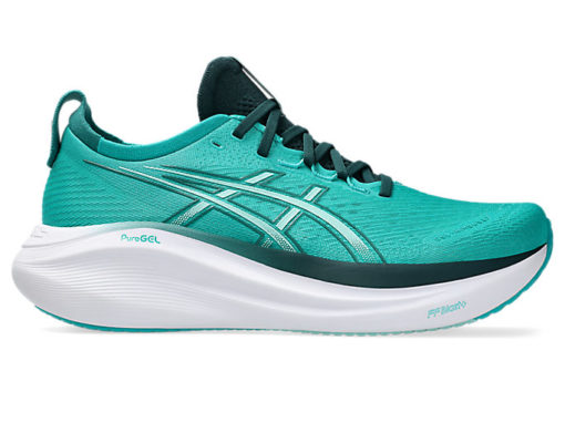 Asics, GEL-NIMBUS 27, Wave Teal/Saxon Green, Joggesko