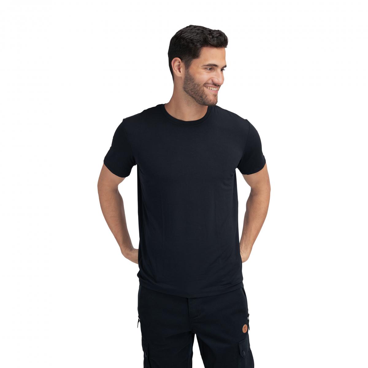 Tufte Wear, Mens Crew Neck Tee, Black Beauty/Phantom, T-skjorte