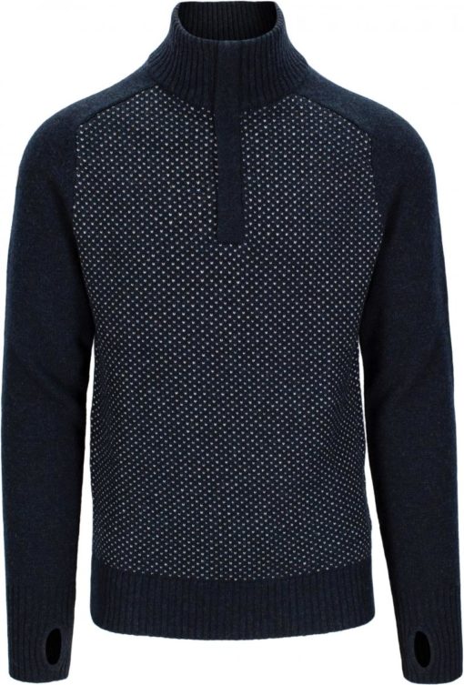 Tufte Wear, M Robin Low Half Zip, Sky Captain Melange, Genser