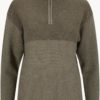 Tufte Wear, W Robin Stitch Half Zip, Vetiver/Olive Night, Genser