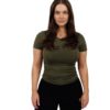 Tufte Wear, W SoftBoost Crew Tee, Olive Night, T-skjorte