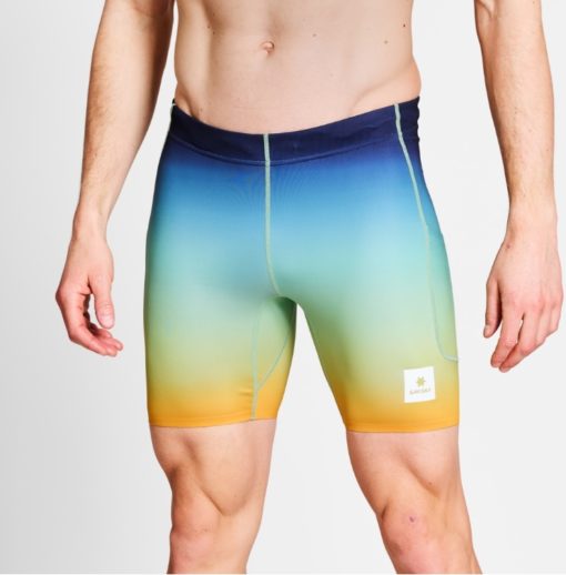 SAYSKY, Drip Dye Combat Short Tights 7", Blue AOP, Shorts