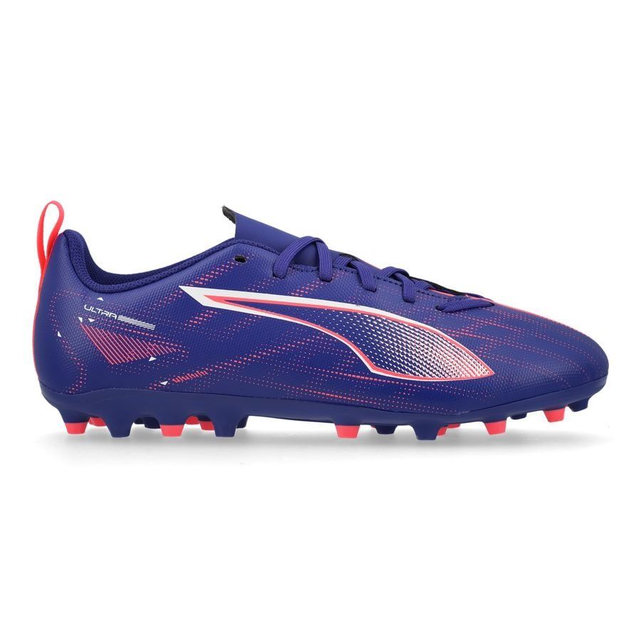 Puma, Ultra 5 Play Mg Jr, Lapis Lazuli-Puma White-Sunset Glow, Fotballsko