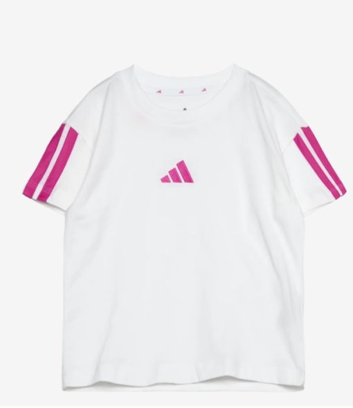 Adidas, Jg 3s Tee 160, White/Selufu, T-skjorte