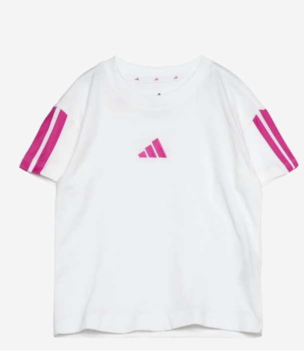 Adidas, Jg 3s Tee 160, White/Selufu, T-skjorte